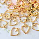 Gold Heart Charms