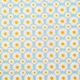 Blue Daisies - Canvas Fabric Sheet