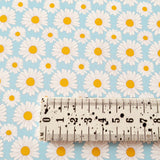 Blue Daisies - Canvas Fabric Sheet