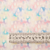 Pastel & Silver Christmas Trees - Canvas Fabric Sheet