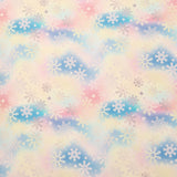 Pastel Snowflakes - Canvas Fabric Sheet