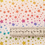 Rainbow Stars - Canvas Fabric Sheet