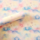 Pastel Snowflakes - Canvas Fabric Sheet