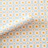 Blue Daisies - Canvas Fabric Sheet