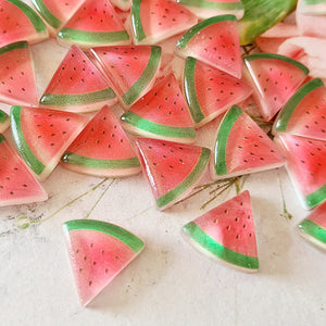 Glitter Watermelon Slice Flatbacks