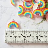 Glitter Rainbow Charms