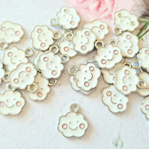 Smiley Cloud Charms