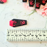 Handprint Coffin Pendants