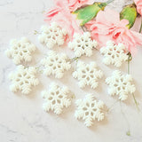 Glitter Snowflake Flatbacks