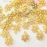 Gold Snowflake Charms