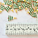 Snowy Christmas Tree Charms