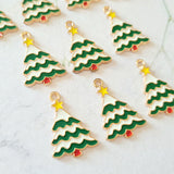 Snowy Christmas Tree Charms