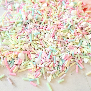 'Hearts & Pearls' Pastels Clay Sprinkles Mix