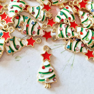 White Christmas Tree Charms