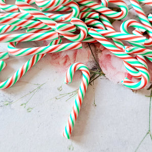 Red/Green/White Clay Candy Canes