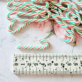 Red/Green/White Clay Candy Canes