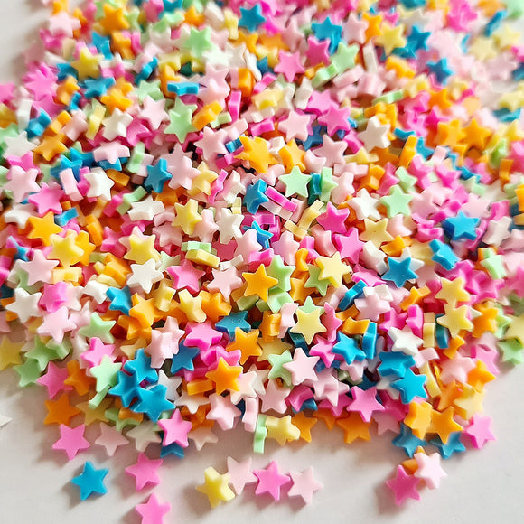 Multicoloured Stars Clay Sprinkle Mix