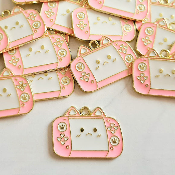 Pink Games Controller Charms