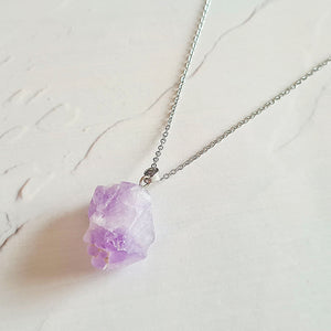 Necklace & Amethyst Pendant