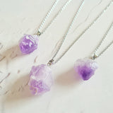 Necklace & Amethyst Pendant