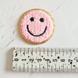 Pink Smiley Face Applique/Embroidery Patch