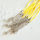 Waxed Cord Necklace - Yellow