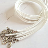 Waxed Cord Necklace - White