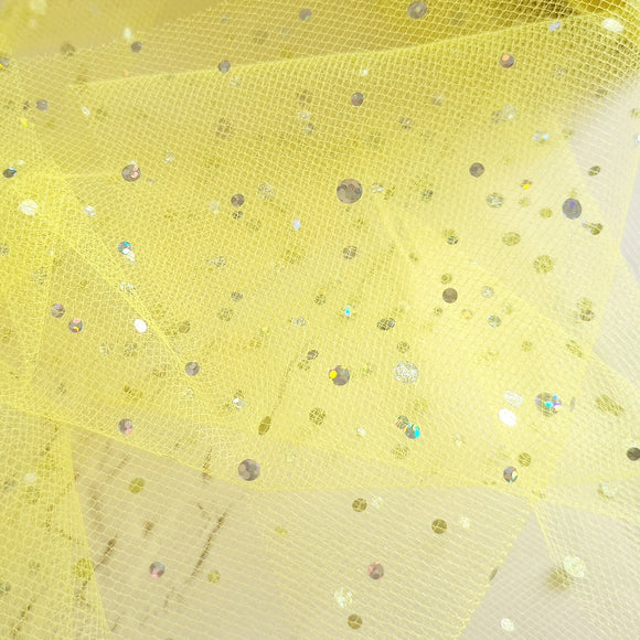 Yellow Sequin Tulle