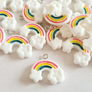 White Rainbow Charms