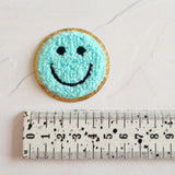 Blue Smiley Face Applique/Embroidery Patch