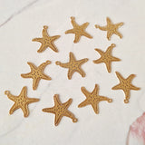 Gold Starfish Charms