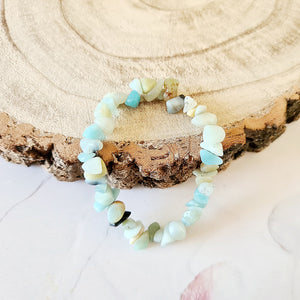 Natural Flower Amazonite Bracelet