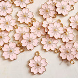 Pink Sakura Flower Charms