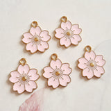 Pink Sakura Flower Charms