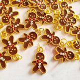 Rhinestone Gingerbread Man Charms