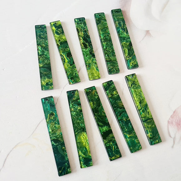 Green Resin Pendants