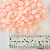 Pink Flower Flatbacks - 25