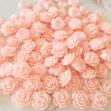 Pink Flower Flatbacks - 25