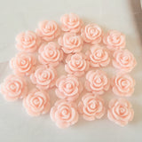 Pink Flower Flatbacks - 25