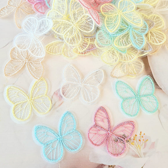 Lace Butterfly Embellishments - 8