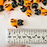 Halloween Pumpkin Cat Flatbacks