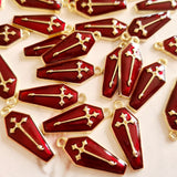 Red Coffin Charms