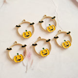 Pumpkin & Bat Charms