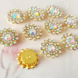 Rhinestone Flower Flatbacks