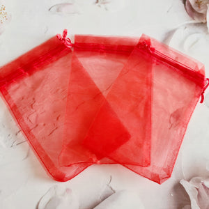 Red Organza Gift Bags