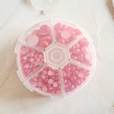 Red Flatback Pearl Wheel - 690 Pcs