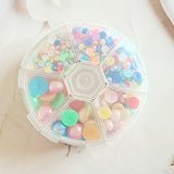 Multicoloured Flatback Pearl Wheel - 648 Pcs