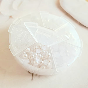 White Flatback Pearl Wheel - 690 Pcs