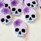 Lilac Skull Pendants