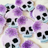 Lilac Skull Pendants